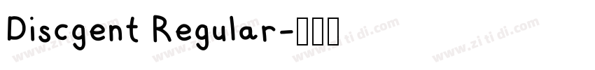 Discgent Regular字体转换